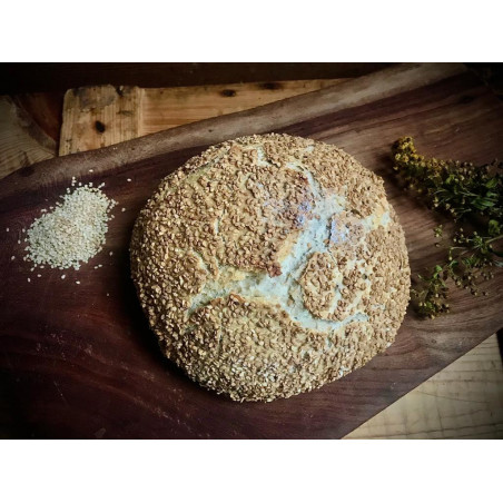 Pan con nueces y sésamo