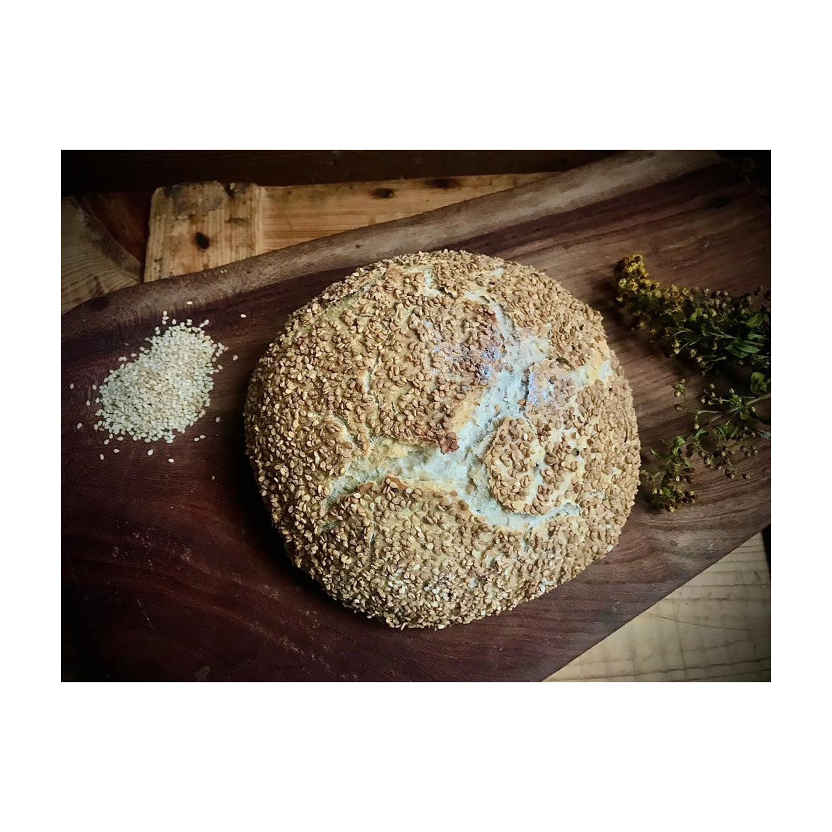 Pan con nueces y sésamo